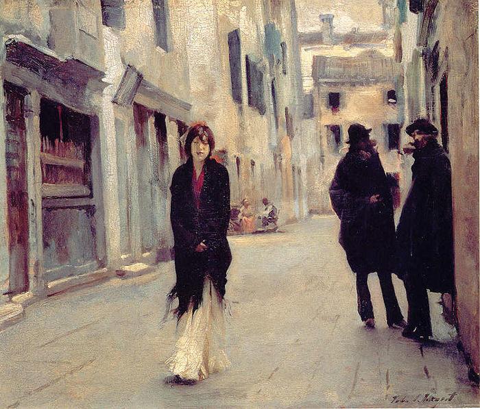 John Singer Sargent Street in Venice oil painting picture